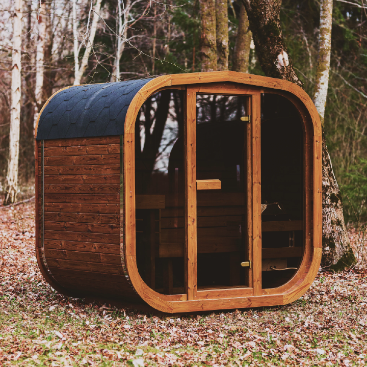Mande MW16 ThermoWood Outdoor Sauna – Premium Backyard Sauna with Harvia Heater Options
