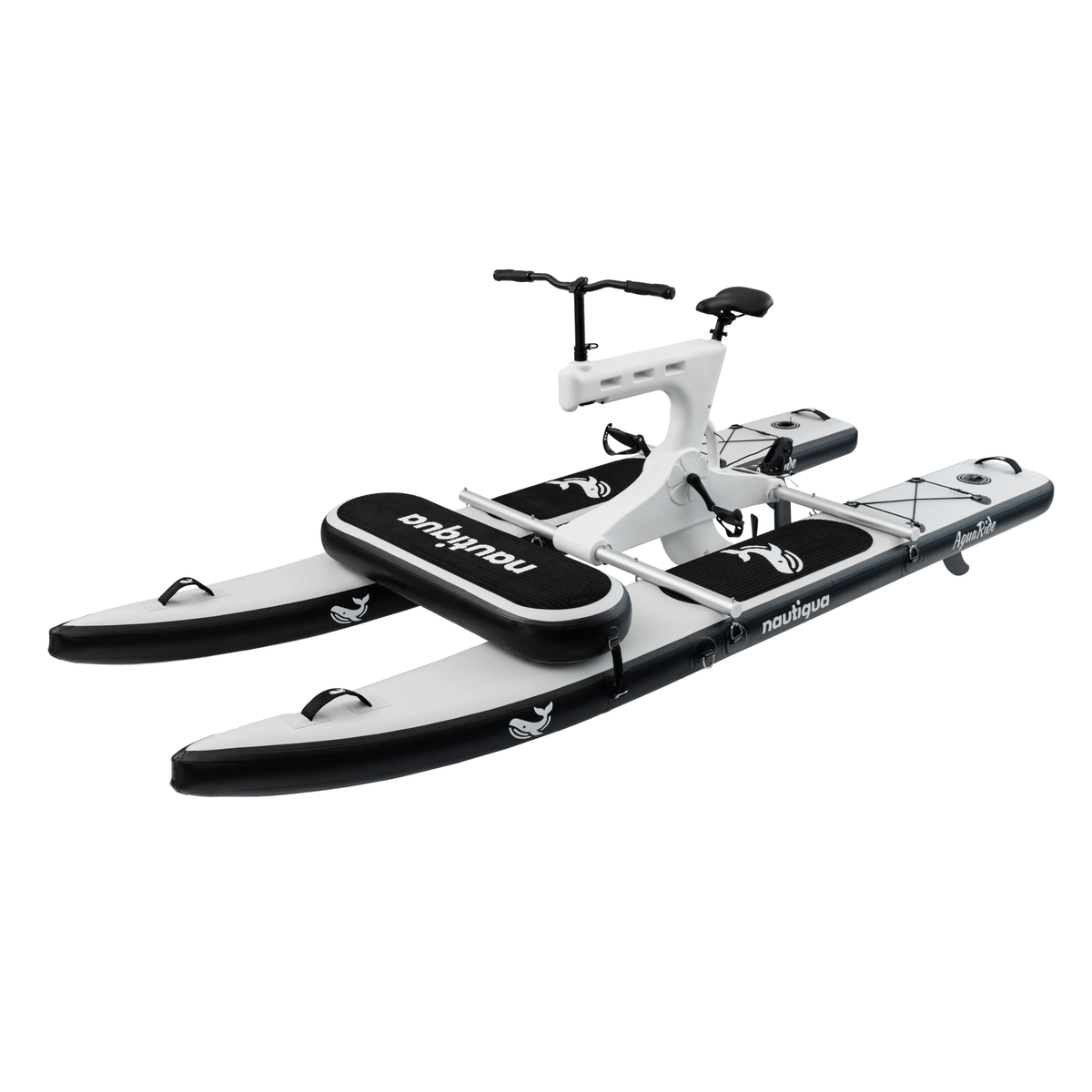 Nautiqua BORACAY Single-Person Catamaran Water Bike – Inflatable Drop-Stitch Design with Direct Pedal Drive - Aloha Swim Wellness