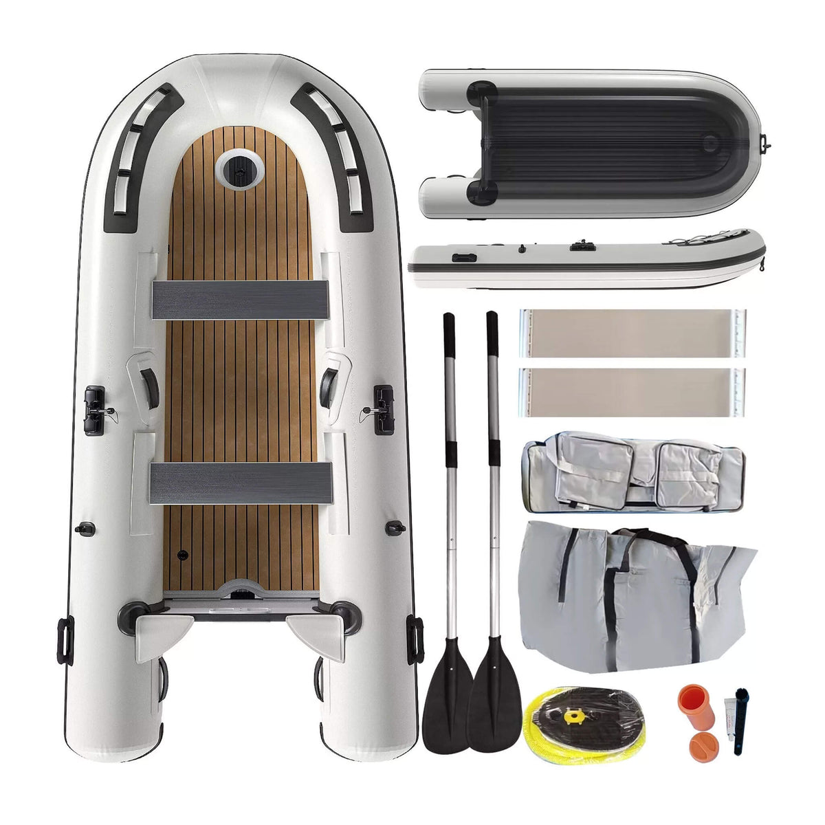 Portable Inflatable Dinghy Boat Kit – Heavy-Duty Inflatable Boat with Accessories