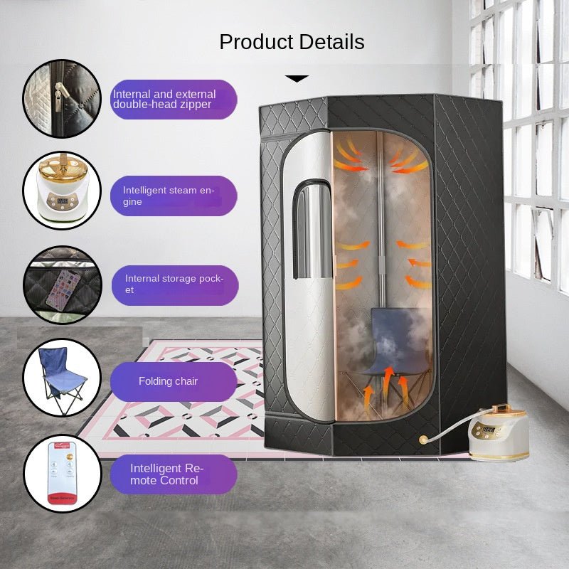 Portable Sauna Tent Five-Sided Home Bracket Steam Bath Box - Aloha Swim Wellness