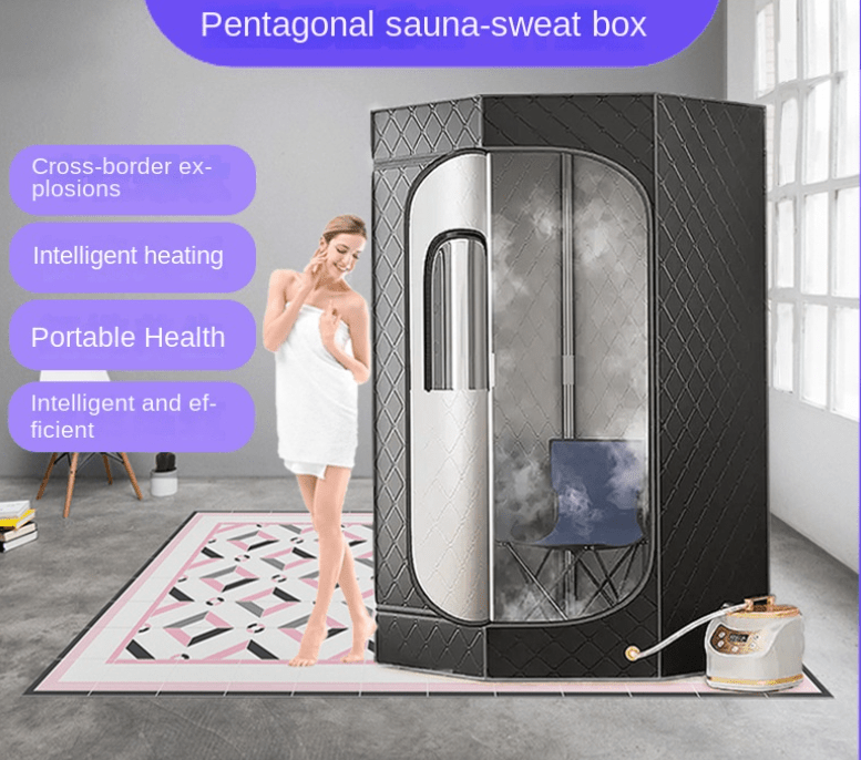 Portable Sauna Tent Five-Sided Home Bracket Steam Bath Box - Aloha Swim Wellness