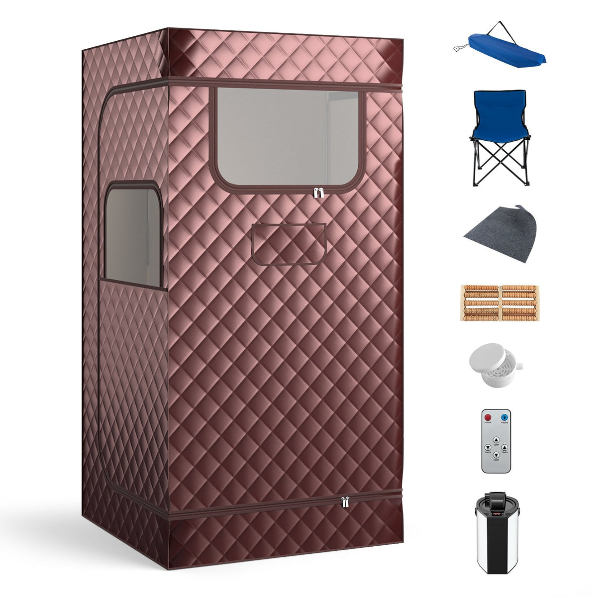 Portable Steam Sauna Tent with 3L Generator & Remote - Aloha Swim Wellness