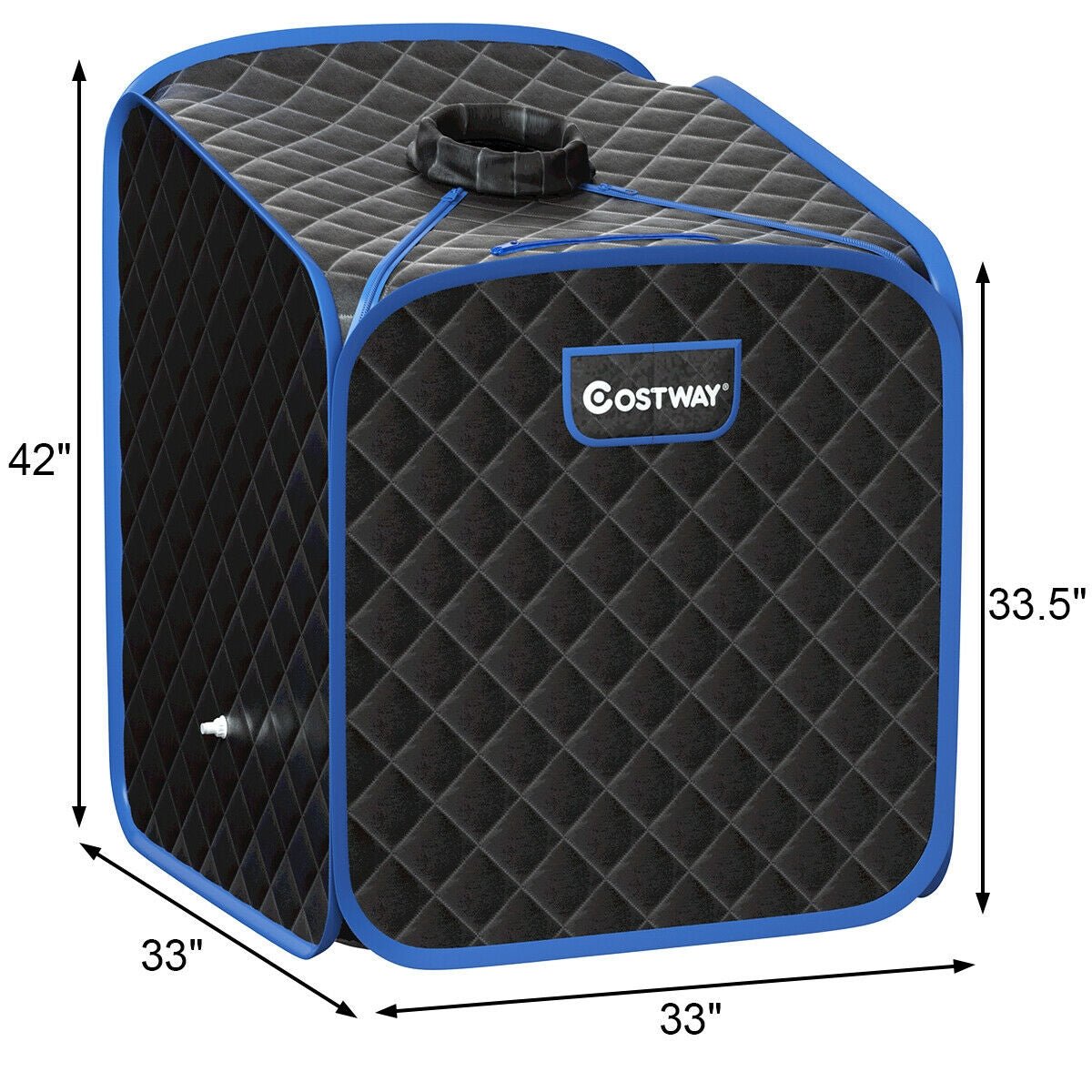 Portable Steam Sauna Tent with Remote Control, Foot Massager & Folding Chair - Aloha Swim Wellness
