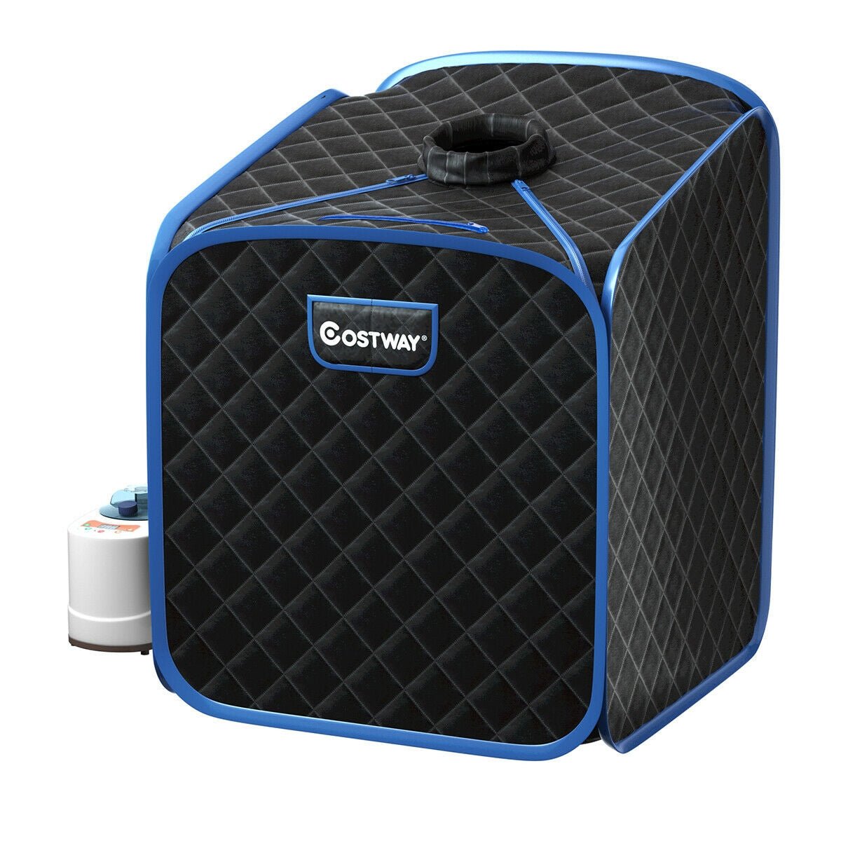 Portable Steam Sauna Tent with Remote Control, Foot Massager & Folding Chair - Aloha Swim Wellness