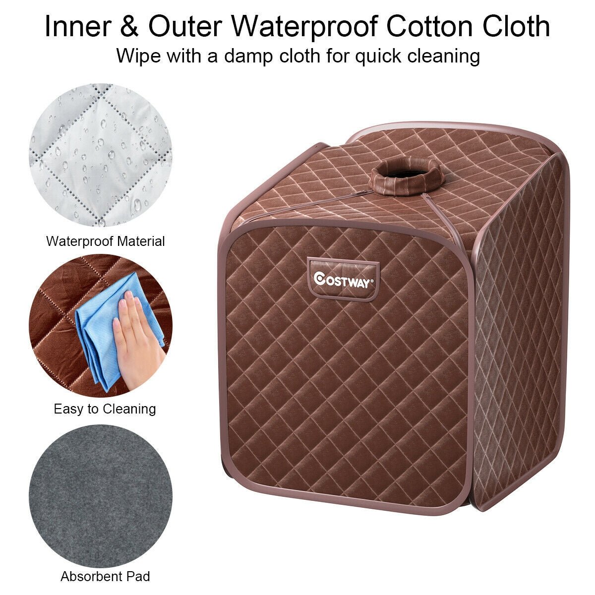 Portable Steam Sauna Tent with Remote & Foot Rollers - Aloha Swim Wellness