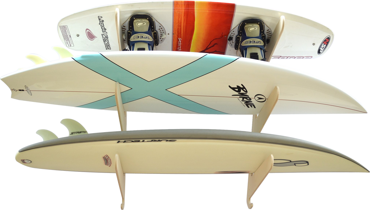 Exhibitor Wall Rack – Heavy-Duty Adjustable Surfboard & Multi-Sport Board Storage
