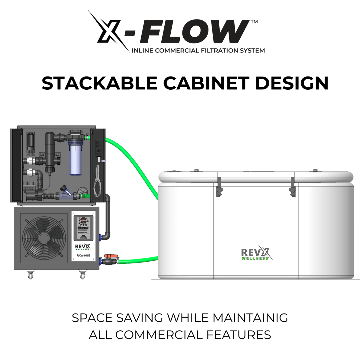 RevX X-FLOW Cold Plunge Filtration System - Aloha Swim Wellness