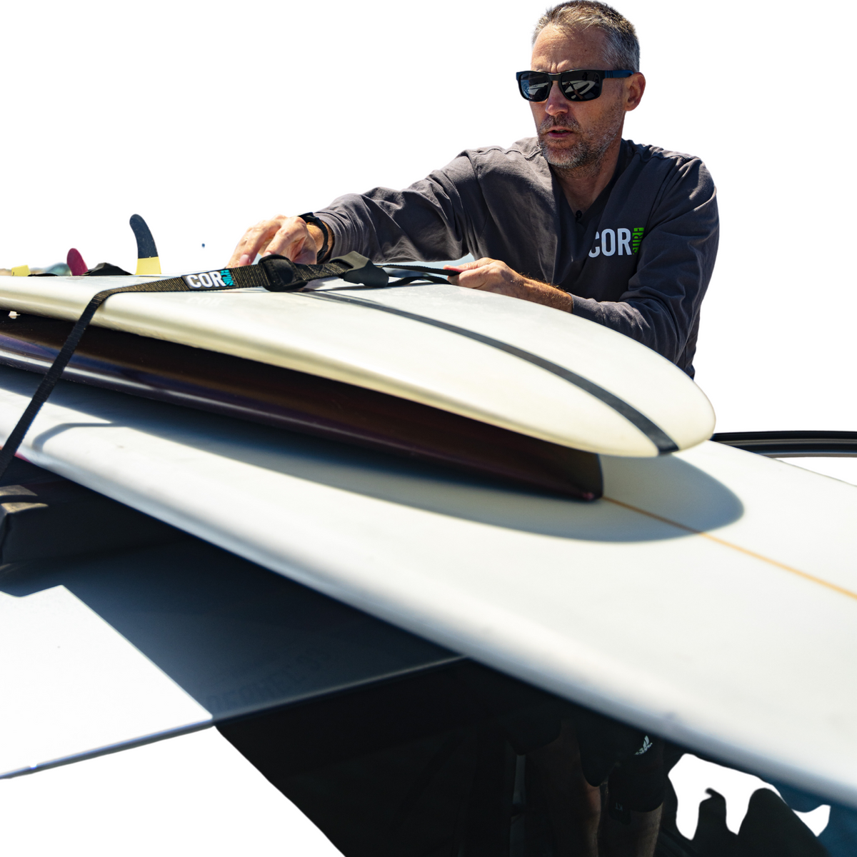 Premium Soft Surfboard Car Roof Rack – Universal Vehicle Carrier for Surfboards and SUPs