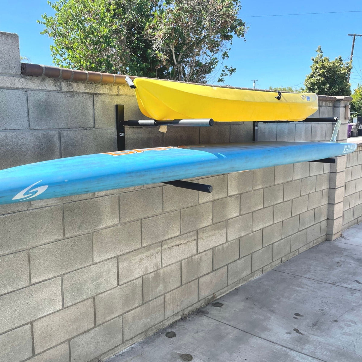Steel Paddleboard & Surfboard Storage Rack – 2 Boards - Aloha Swim Wellness