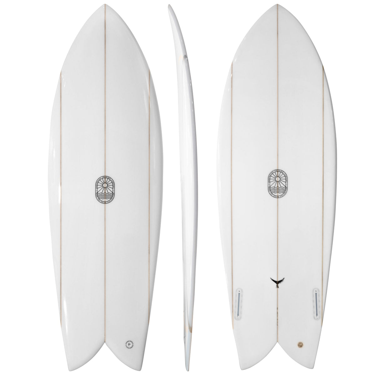 The Finlet Twin Fin Fish Surfboard – Triple Stringer EPS - Aloha Swim Wellness