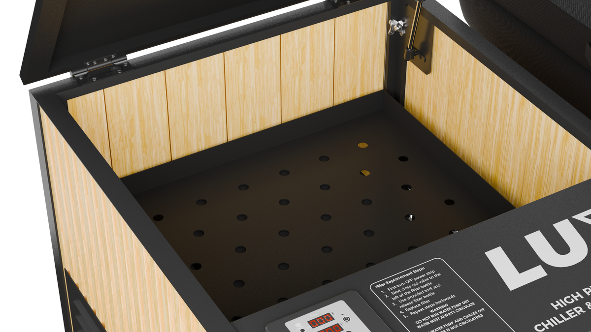 X Tub Acrylic Cold Plunge System – LUX 1.5 HP Chiller & Filtration