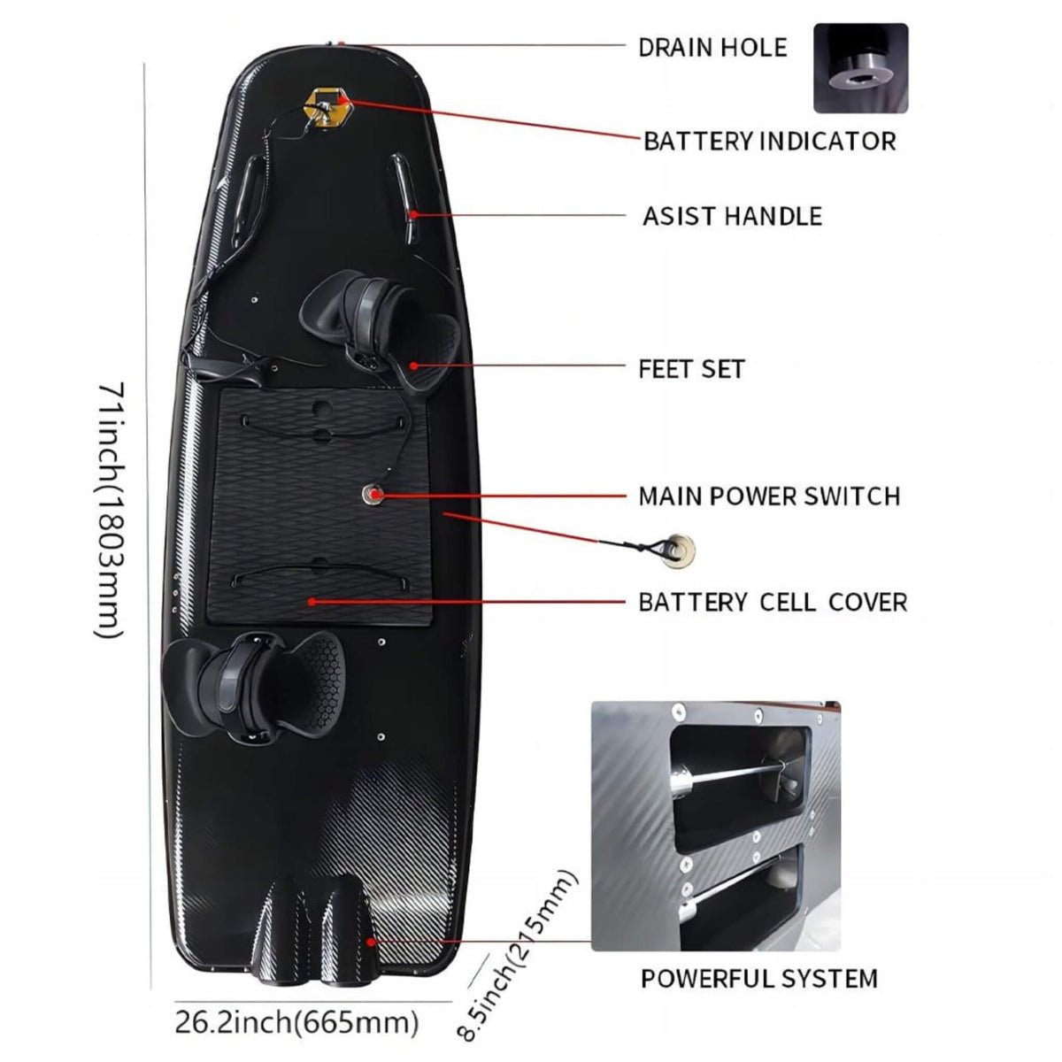 TTR 10 kW Electric Water Jet Surfboard - Aloha Swim Wellness