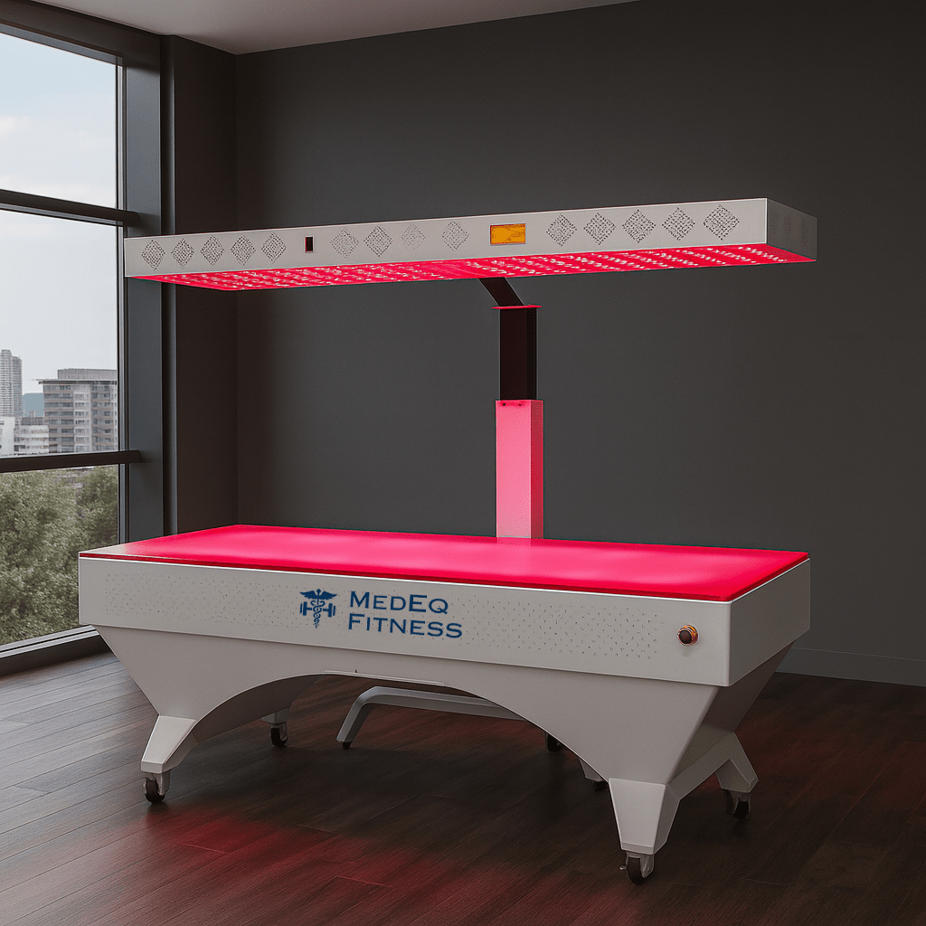 TimeLight™ Multi-Spectrum Red Light Therapy Table &amp; Panel System – Full-Body Red & NIR