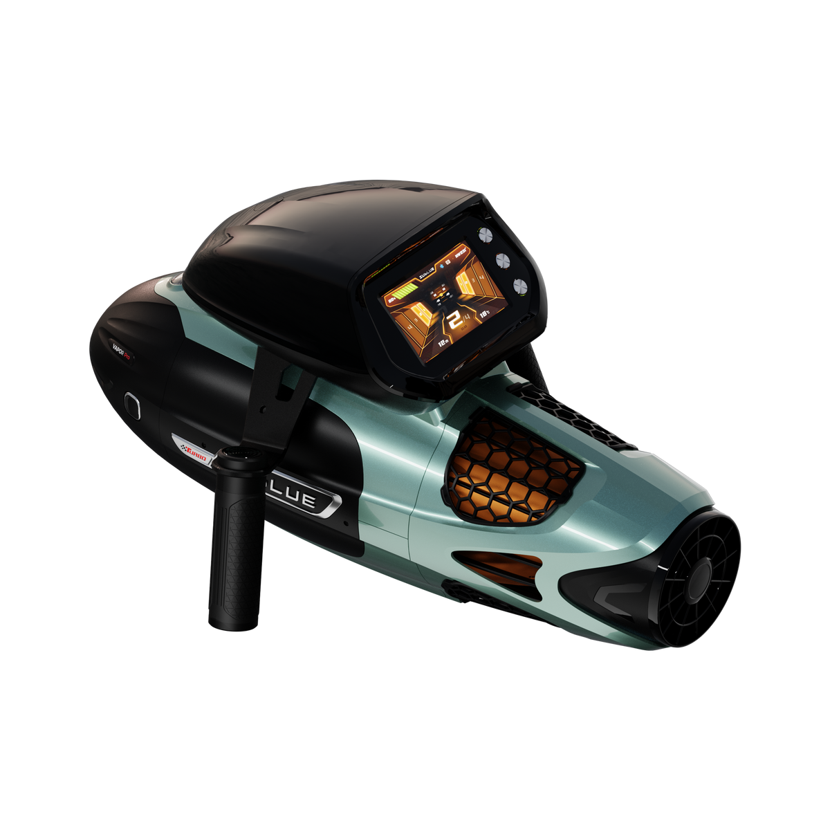 SUBLUE VAPOR Pro Underwater Scooter – 7.46 MPH Pump-Jet Performance with Dual Batteries